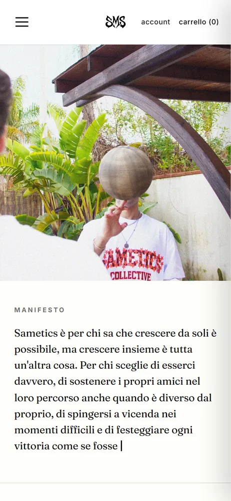 Manifesto su telefono